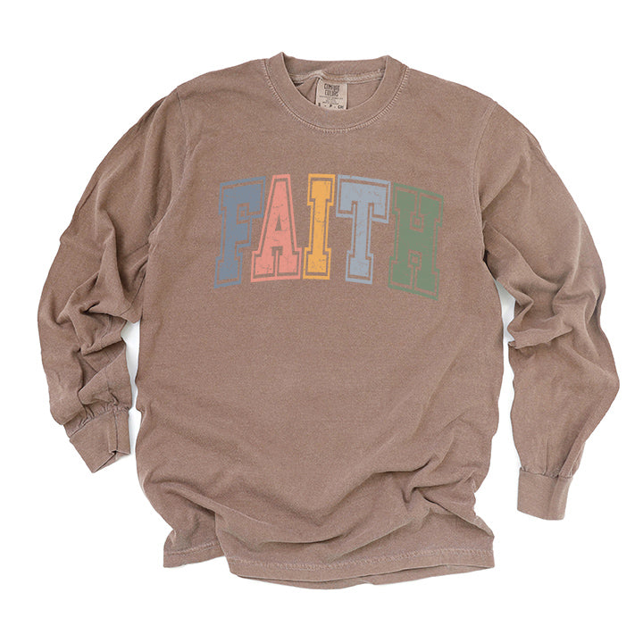 Faith Varsity | Garment Dyed Long Sleeve