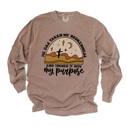 Brokenness To Purpose Desert | Garment Dyed Long Sleeve