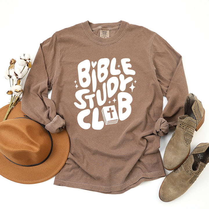 Bible Study Club | Garment Dyed Long Sleeve