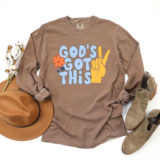 God's Got This | Garment Dyed Long Sleeve