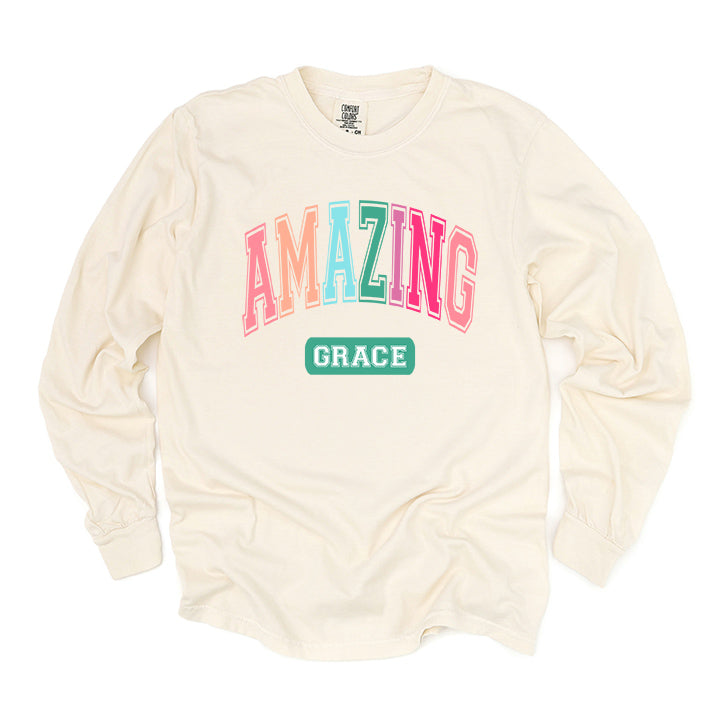 Grace Block Colorful | Garment Dyed Long Sleeve