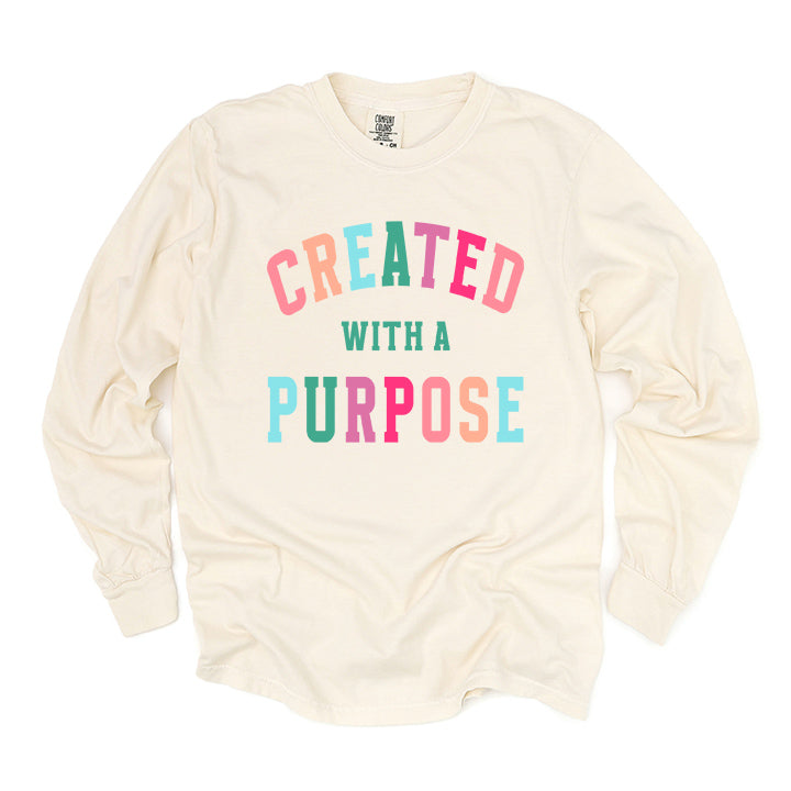 Created With A Purpose Colorful | Garment Dyed Long Sleeve