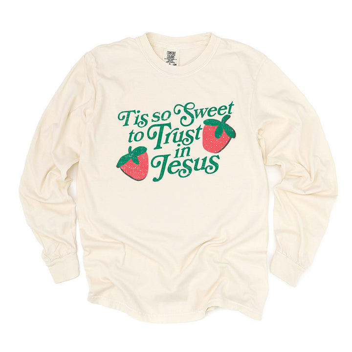 Trust In Jesus | Garment Dyed Long Sleeve