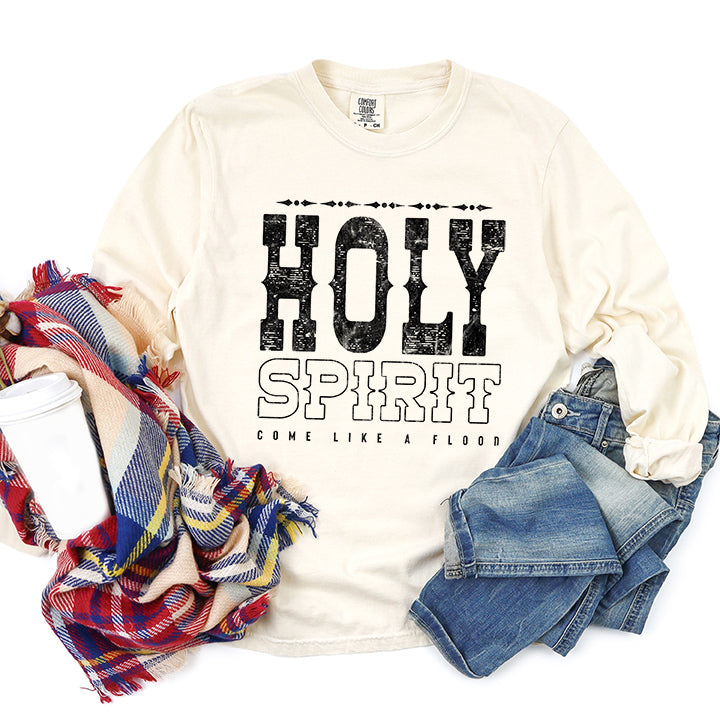 Holy Spirit Flood | Garment Dyed Long Sleeve