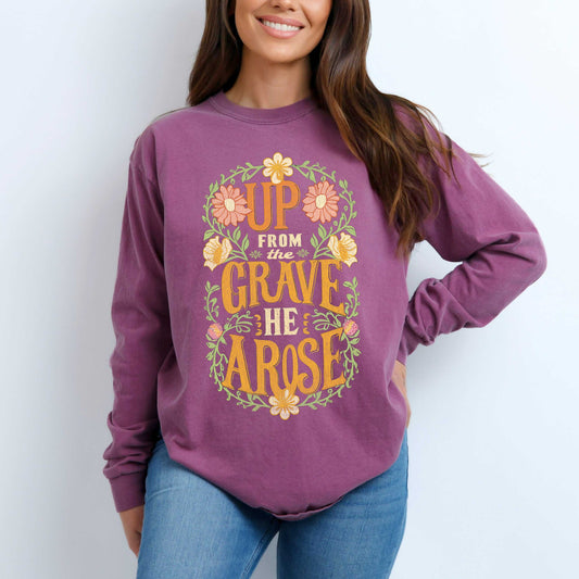 Up From The Grave | Garment Dyed Long Sleeve