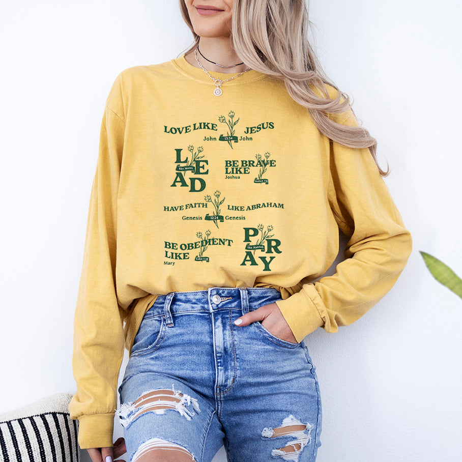 Bible Figures | Garment Dyed Long Sleeve