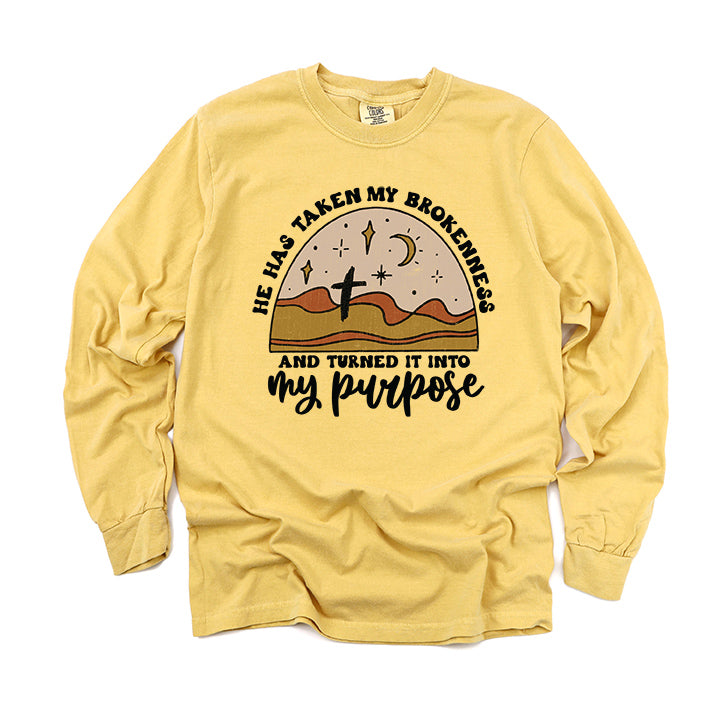 Brokenness To Purpose Desert | Garment Dyed Long Sleeve