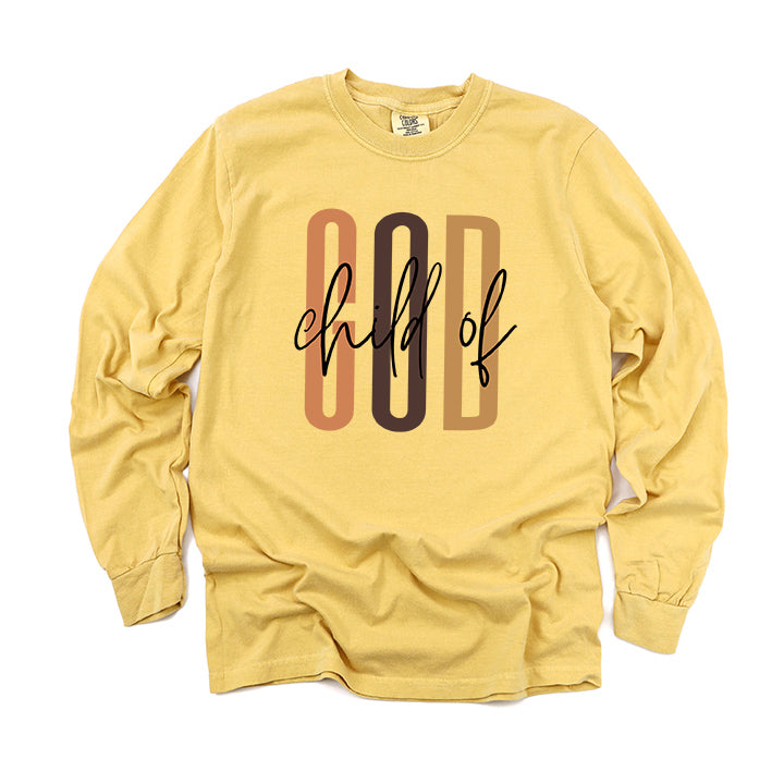 Child Of God Cursive | Garment Dyed Long Sleeve