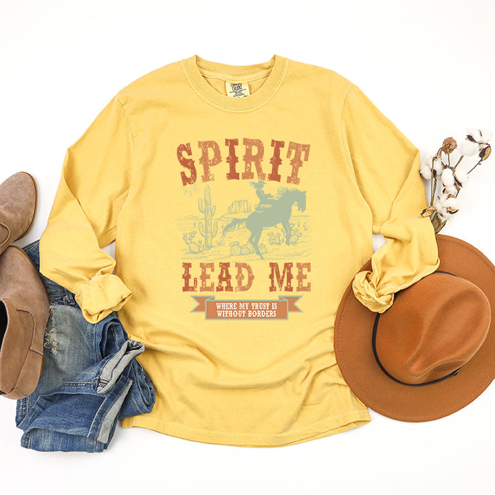 Spirit Lead Me Western | Garment Dyed Long Sleeve