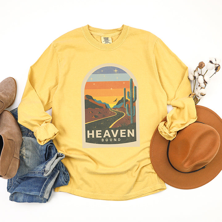 Heaven Bound | Garment Dyed Long Sleeve