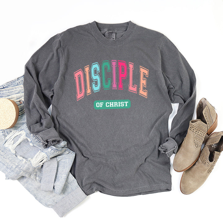 Disciple Block Colorful | Garment Dyed Long Sleeve