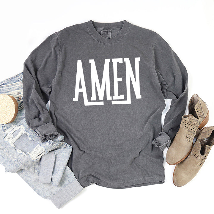 Amen | Garment Dyed Long Sleeve