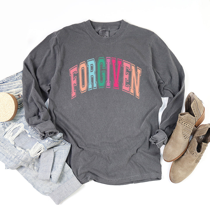 Forgiven Block Colorful | Garment Dyed Long Sleeve