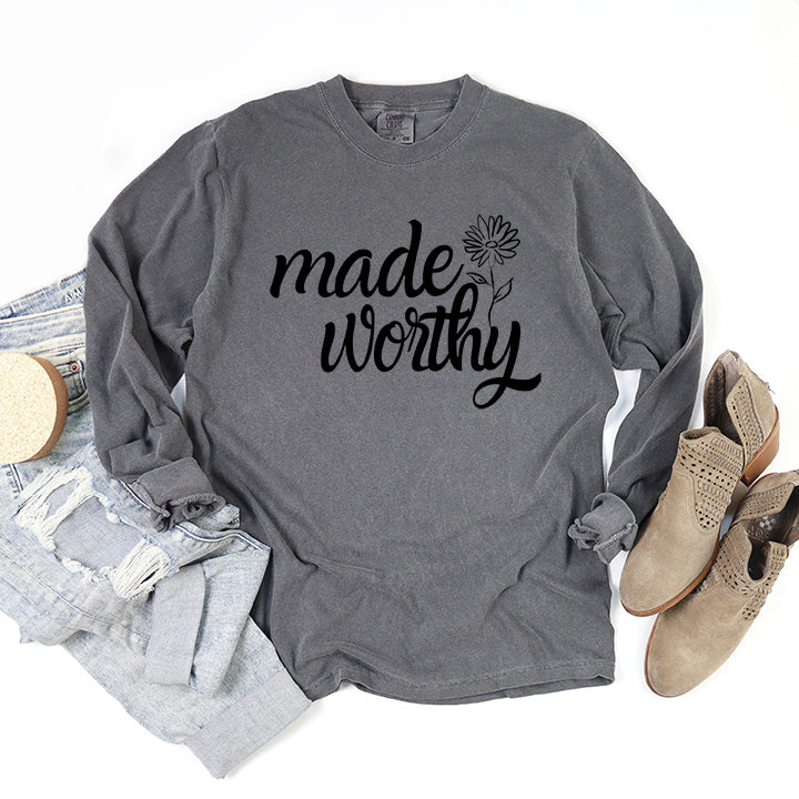 Made Worthy Flower | Garment Dyed Long Sleeve