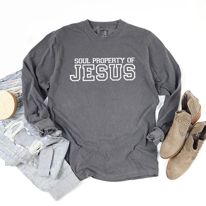 Soul Property Of Jesus | Garment Dyed Long Sleeve