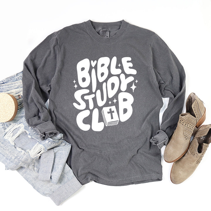 Bible Study Club | Garment Dyed Long Sleeve