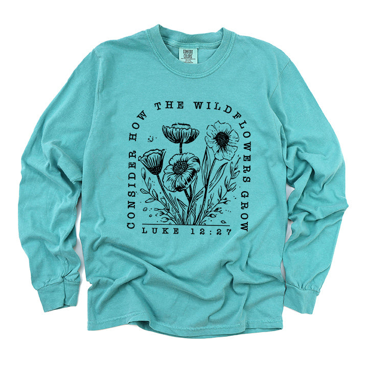 Wildflowers Grow | Garment Dyed Long Sleeve