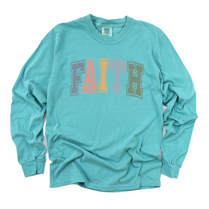 Faith Varsity | Garment Dyed Long Sleeve