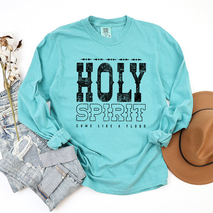 Holy Spirit Flood | Garment Dyed Long Sleeve