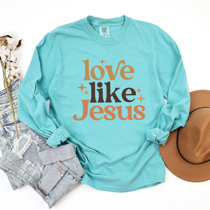 Love Like Jesus Stars | Garment Dyed Long Sleeve