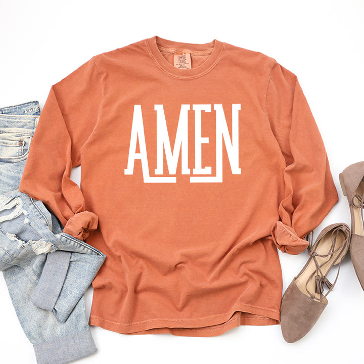 Amen | Garment Dyed Long Sleeve