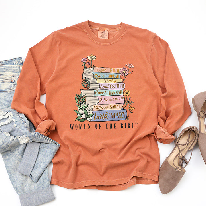 Women Of The Bible | Garment Dyed Long Sleeve