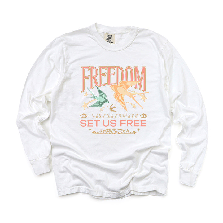 Set Us Free | Garment Dyed Long Sleeve