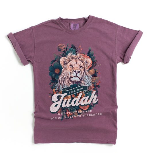 Lion Of Judah Will Fight | Garment Dyed Tee