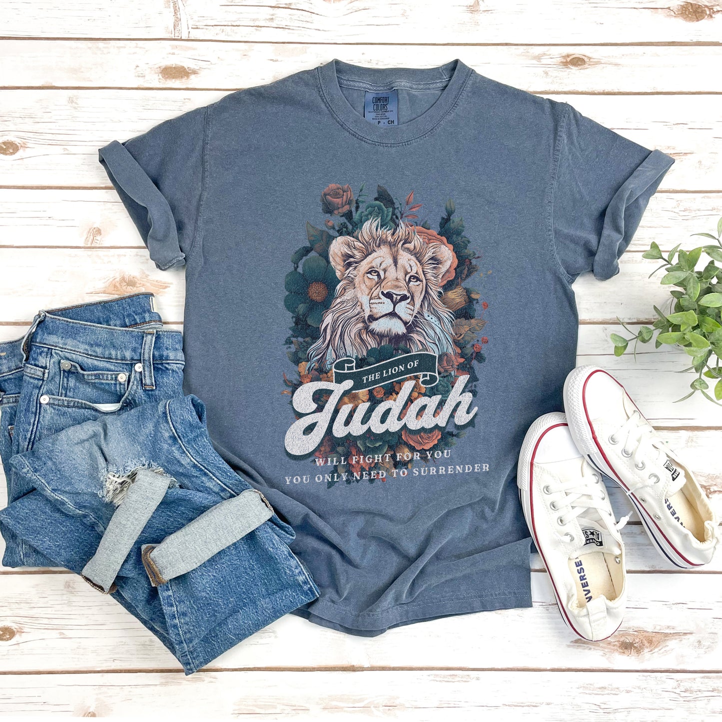 Lion Of Judah Will Fight | Garment Dyed Tee