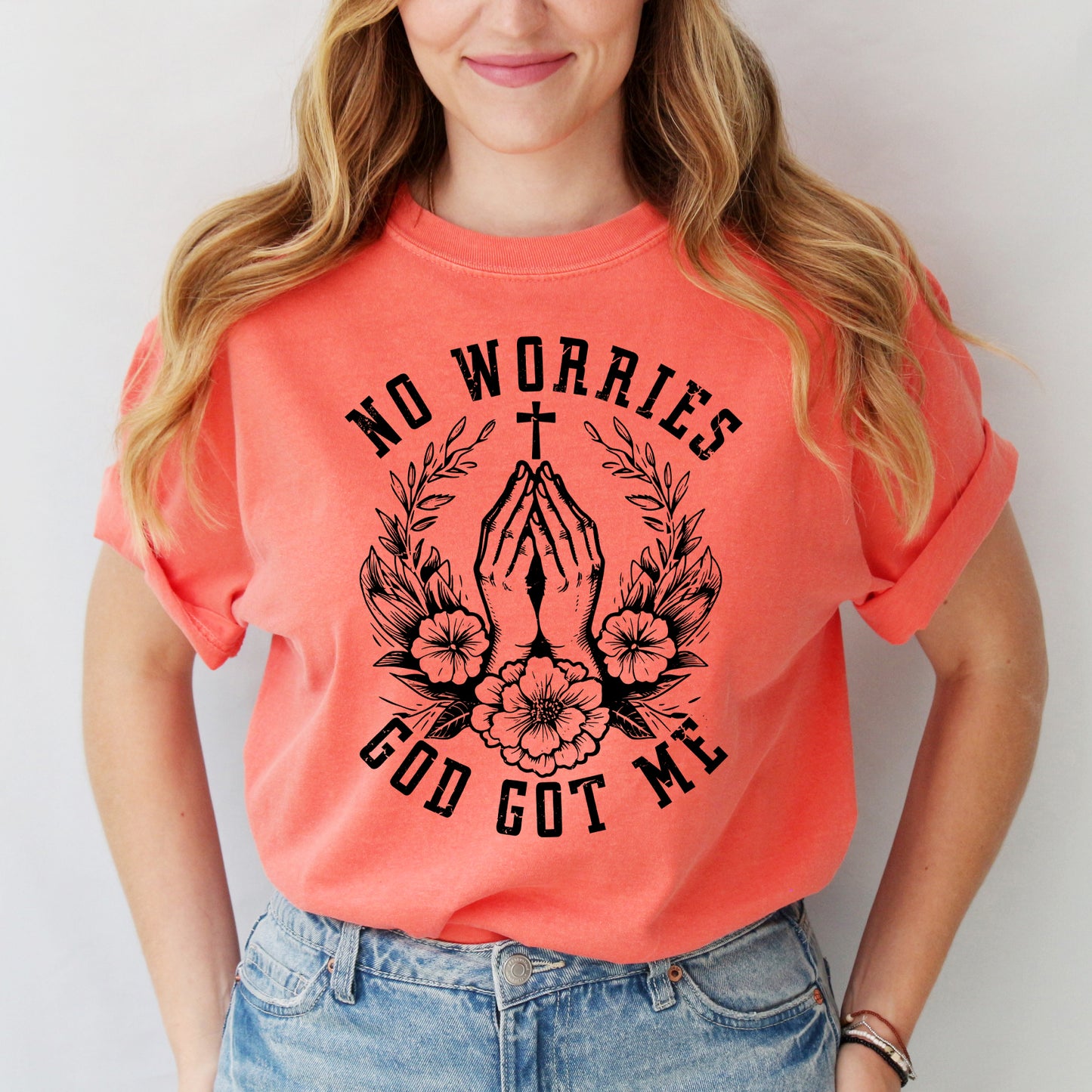 No Worries Cross | Garment Dyed Tee