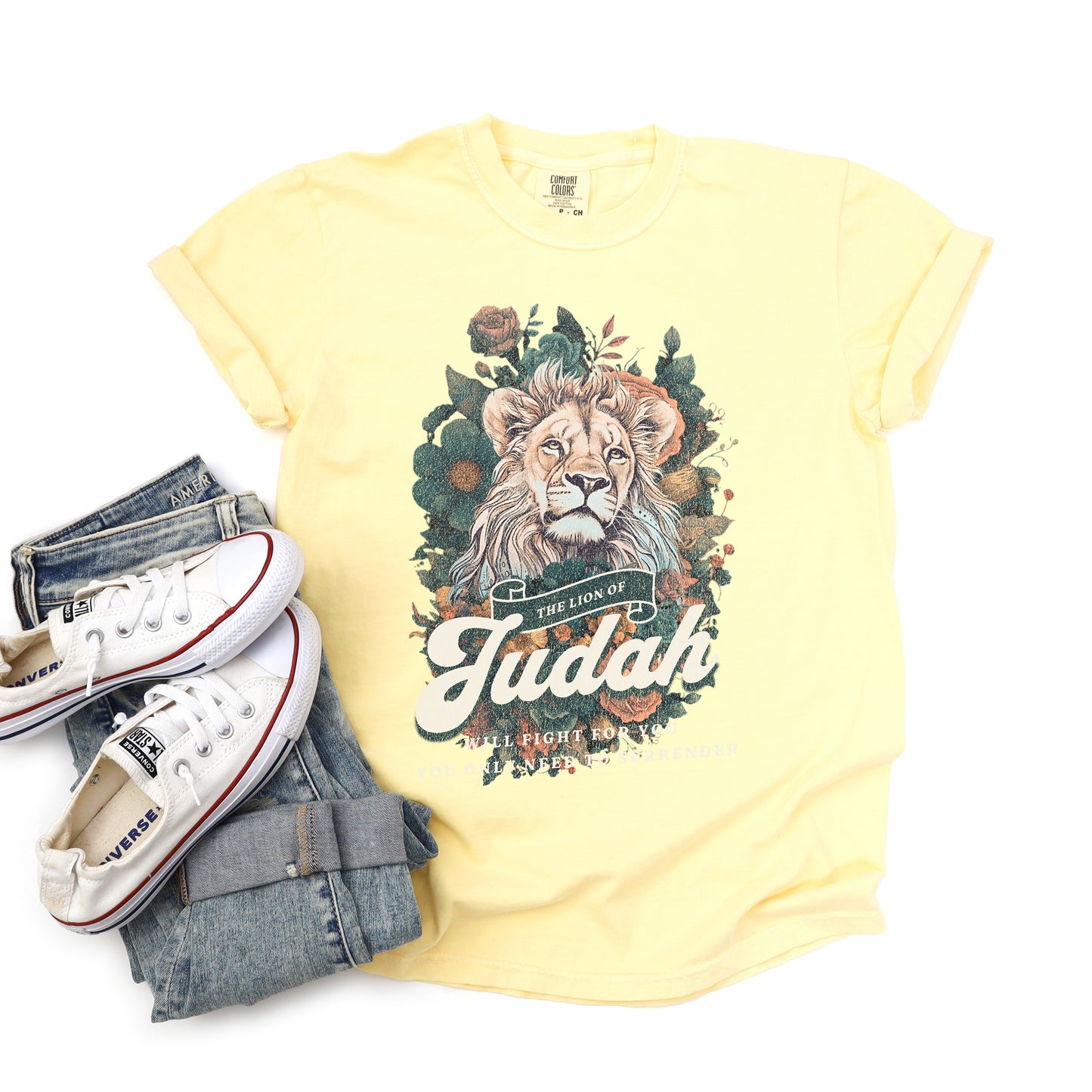 Lion Of Judah Will Fight | Garment Dyed Tee