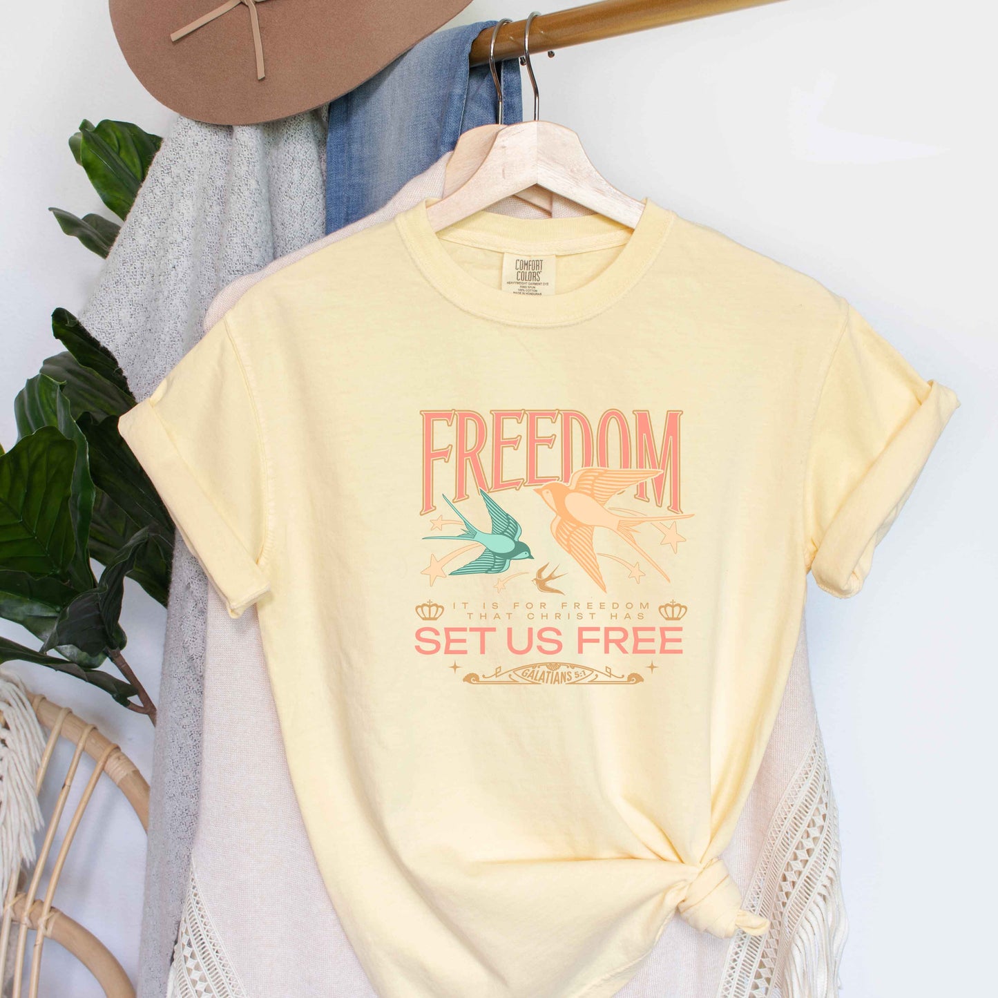 Set Us Free | Garment Dyed Tee