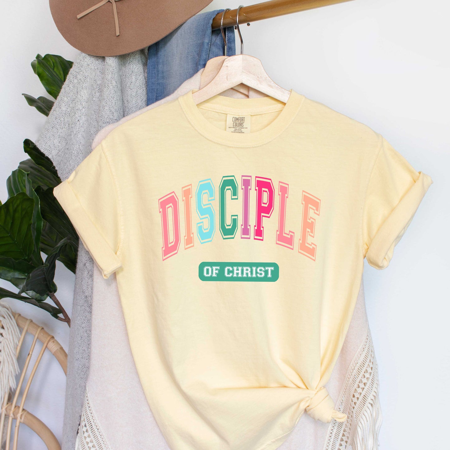 Disciple Block Colorful | Garment Dyed Tee