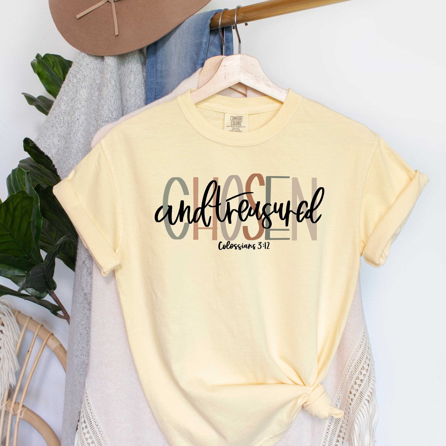 Boho Chosen And Treasured | Garment Dyed Tee