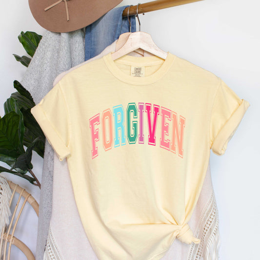 Forgiven Block Colorful | Garment Dyed Tee