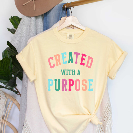 Created With A Purpose Colorful | Garment Dyed Tee