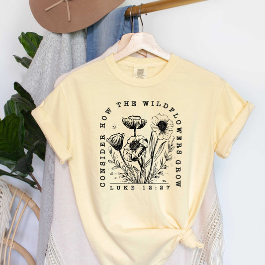 Wildflowers Grow | Garment Dyed Tee