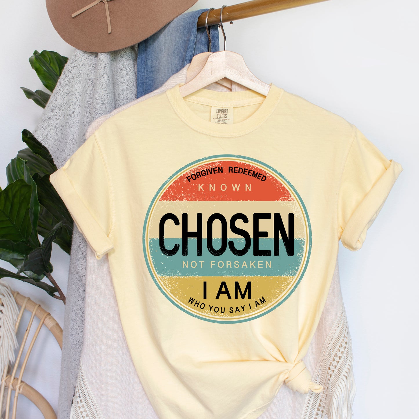 Chosen Not Forsaken Colorful | Garment Dyed Tee