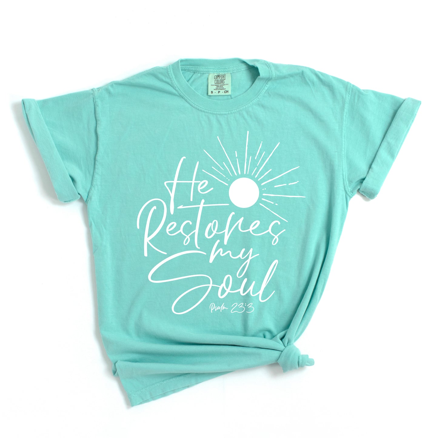 He Restores My Soul | Garment Dyed Tee