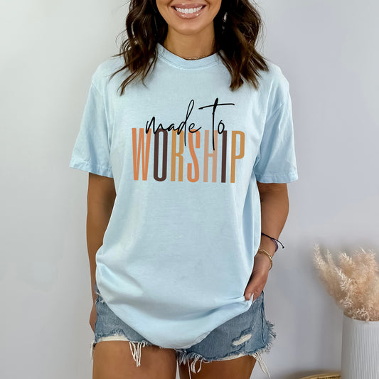 Made To Worship Cursive | Garment Dyed Tee