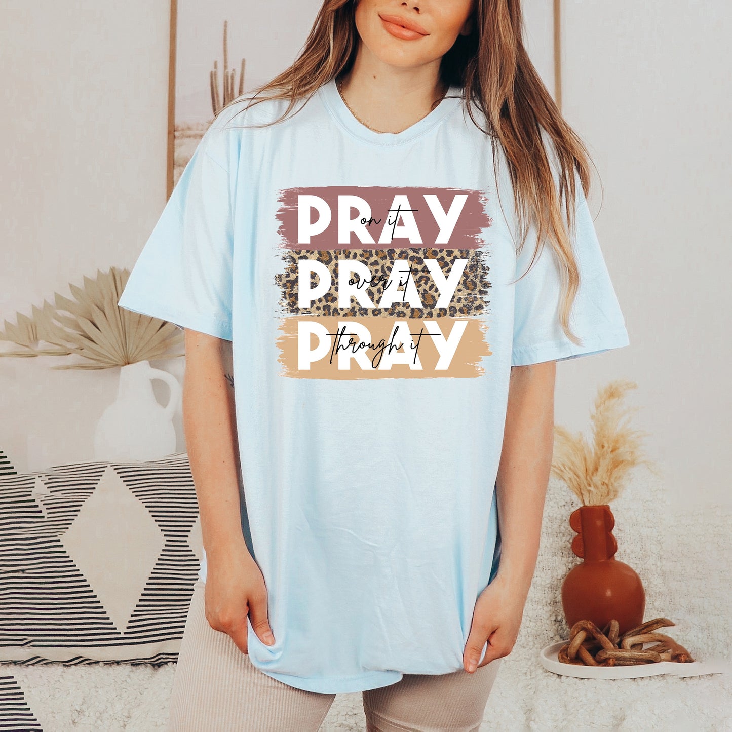 Pray On It Colorful | Garment Dyed Tee