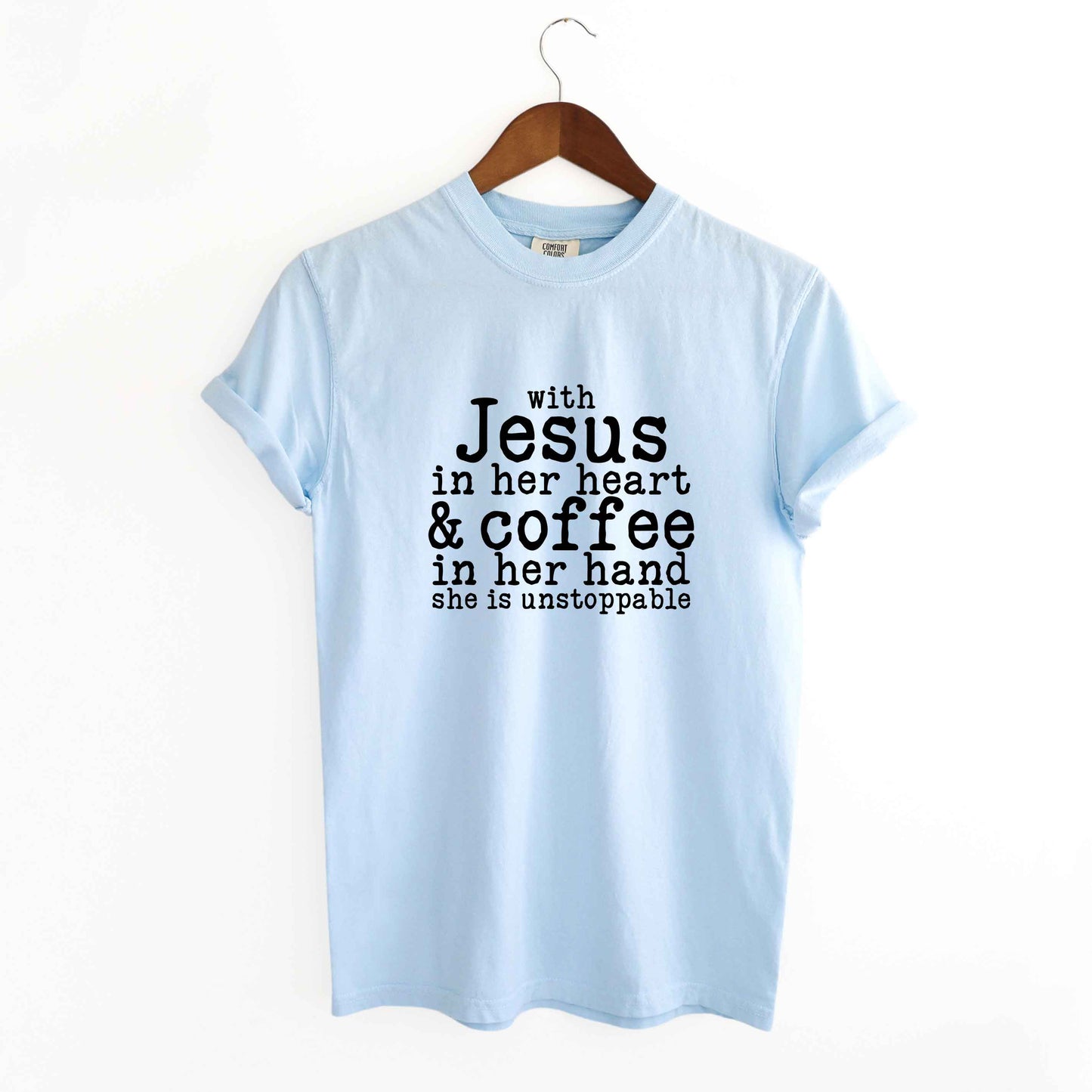 Jesus In Her Heart | Garment Dyed Tee