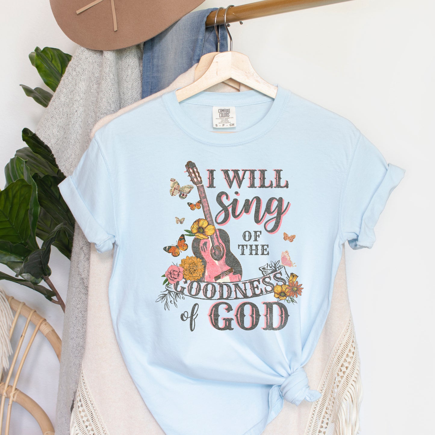 Sing The Goodness of God | Garment Dyed Tee