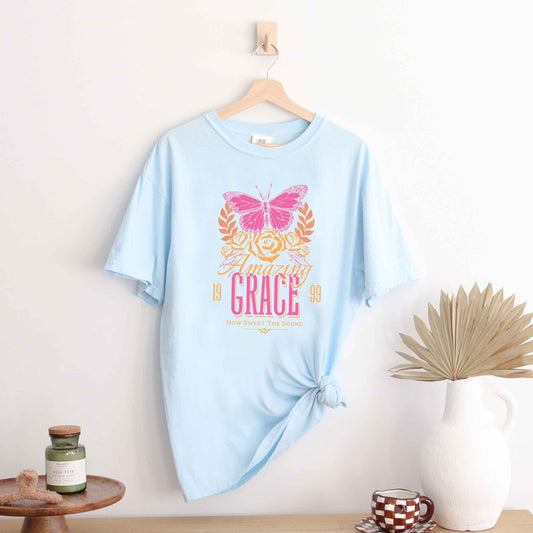 Amazing Grace Butterfly | Garment Dyed Tee