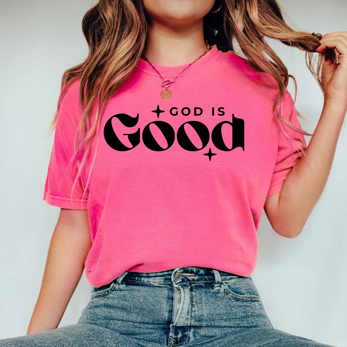 God Is Good Bold | Garment Dyed Tee