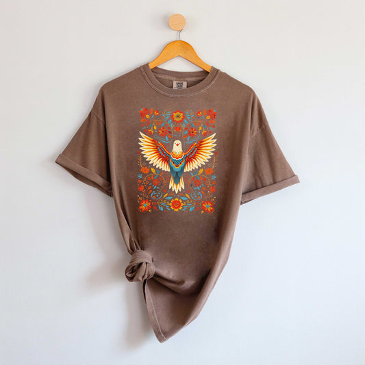 Holy Spirit Dove Floral | Garment Dyed Tee