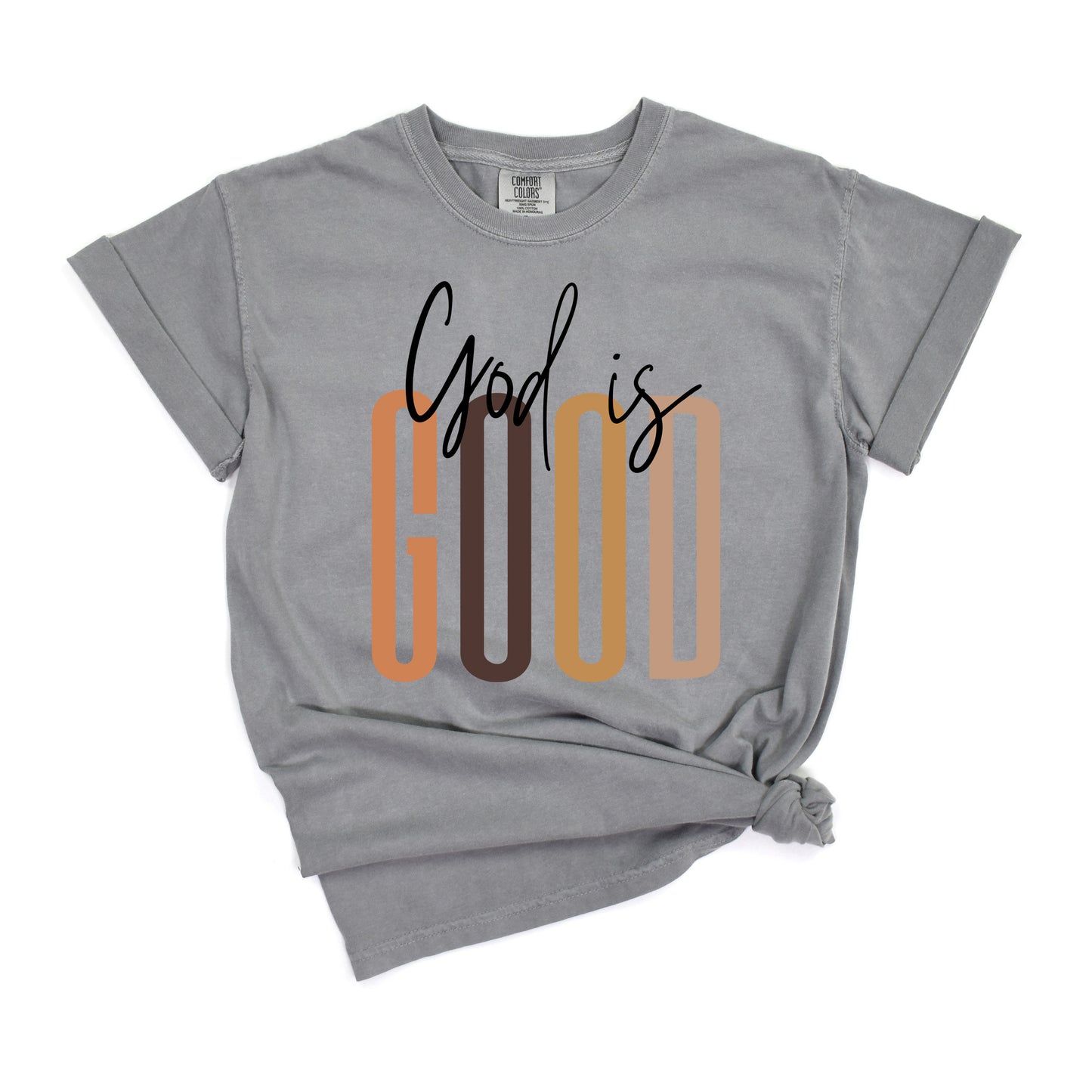 God Is Good Cursive | Garment Dyed Tee