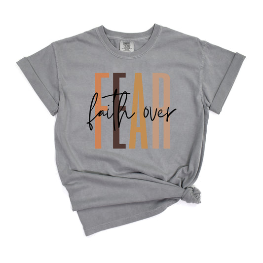 Faith Over Fear Cursive | Garment Dyed Tee