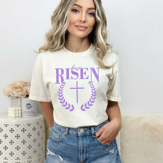 He Is Risen Grunge | Garment Dyed Tee