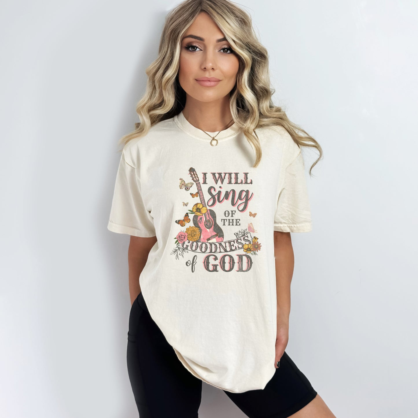 Sing The Goodness of God | Garment Dyed Tee